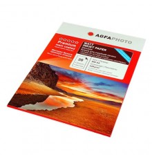 Фотобумага для струйной печати матовая А4, 220 г/м2, 20л, двусторонняя,коробка AGFA
