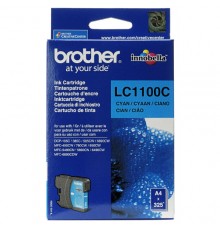 Оригинальный картридж LC1100C для BROTHER DCP-185C, 383C, 385C, 387C, DCP-395CN голубой, струйный