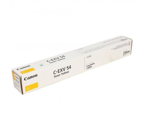 Заправка тонер-картриджа C-EXV54Y для CANON iR C3025, Жёлтый на 8500 стр., с заменой чипа