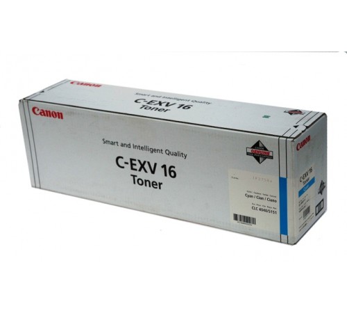 Картридж Canon C-EXV16C для Canon CLC 4040, CLC 5151, iR C5185i, оригинальный, голубой, 36000 стр.