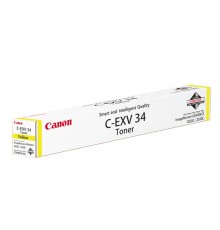 Картридж Canon C-EXV34Y для Canon iR C2020, iR C2030, iR C2220, iR C2225, iR C2230, iR C2025, оригинальный, жёлтый, 19000 стр.