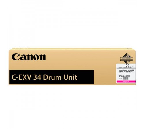 Драм-картридж Canon C-EXV34 M для Canon IR ADV C2020L, C2020i, C2025i, C2030L, C2030i, C2220i, C2220L, C2225i, C2230i, оригинальный, (пурпурный, 36000 стр)