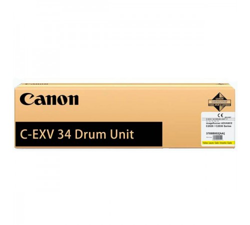 Драм-картридж Canon C-EXV34 Y для Canon IR ADV C2020L, C2020i, C2025i, C2030L, C2030i, C2220i, C2220L, C2225i, C2230i, оригинальный (жёлтый, 36000 стр)