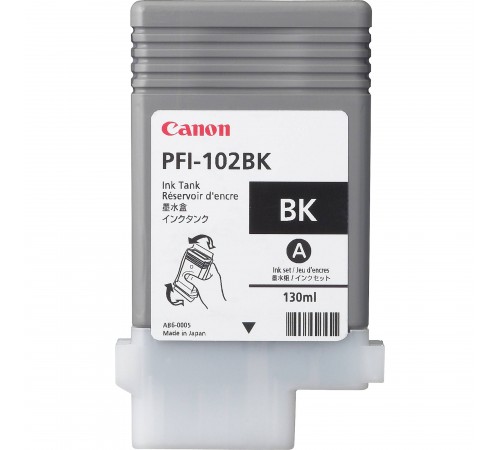 Картридж Canon PFI-102BK для Canon IPF500, 600, 700, оригинальный (чёрный, 130 мл)
