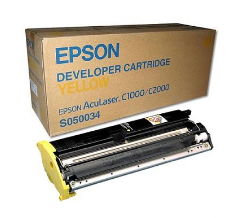 Картридж Epson S050034 для Epson AcuLaser C1000, C2000, C2000PS, оригинальный, (жёлтый, 6000 стр.)