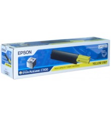Картридж Epson S050187 (C13S050187) для Epson AcuLaser C1100, CX11, CX11N, CX11NF, оригинальный, (жёлтый, 4000 стр.)