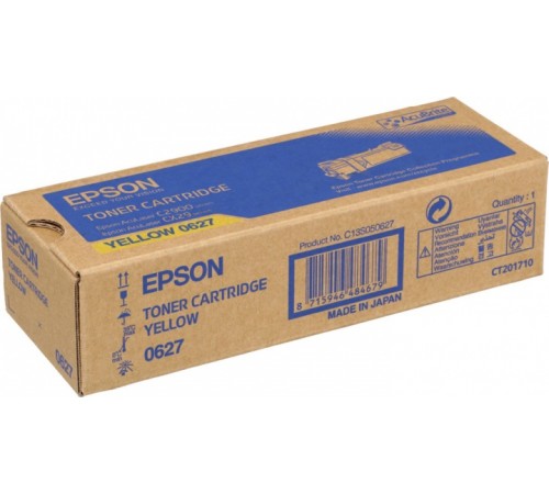 Картридж Epson S050627 (C13S050627) для Epson AcuLaser C2900, CX29, оригинальный, желтый, 2500 стр.