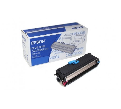 Оригинальный картридж Epson S050166 для Epson EPL6200, EPL6200N , черный, (6000 стр).