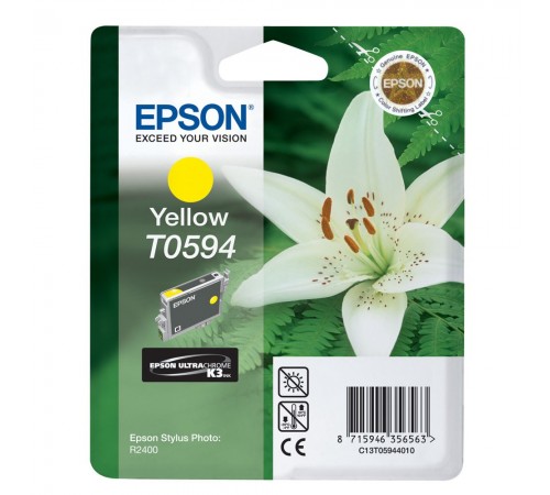 Оригинальный картридж T059440 для EPSON SP R2400 жёлтый, струйный