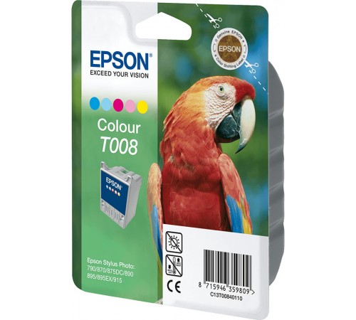Оригинальный картридж T008401 для EPSON ST 790, 870, 890, 915 цветной, струйный