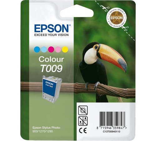 Оригинальный картридж T009401 для EPSON ST 900, 1270, 1290 цветной, струйный