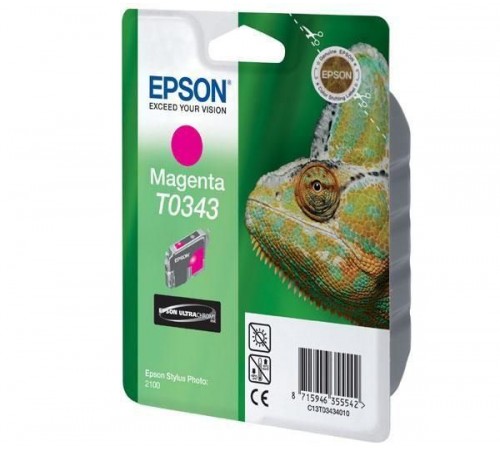 Оригинальный картридж T034340 для EPSON SP 2100 пурпурный, струйный