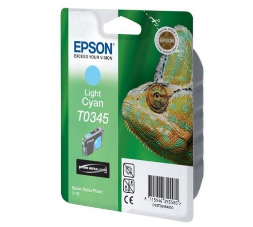 Оригинальный картридж T034540 для EPSON SP 2100 светло-голубой, струйный