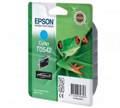 Оригинальный картридж T054240 для EPSON SP R800, R1800 голубой, струйный