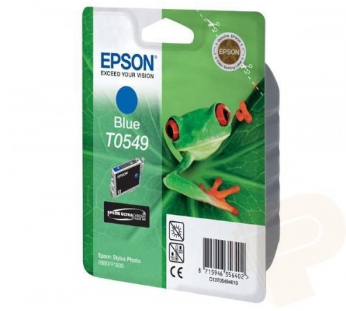 Оригинальный картридж T054940 для EPSON SP R800, R1800 синий, струйный
