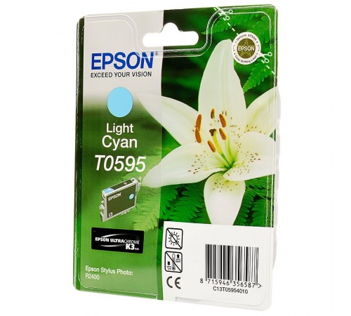Оригинальный картридж T059540 для EPSON SP R2400 светло-голубой, струйный