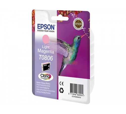 Оригинальный картридж T08064010 для EPSON Stylus Photo P50, PX660 светло-пурпурный, струйный