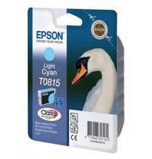 Оригинальный картридж T08154A для EPSON ST R270, R290, RX590 светло-голубой, увеличенный, струйный