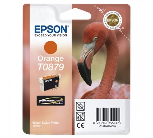 Оригинальный картридж T08794010 для EPSON ST R1900 оранжевый, струйный