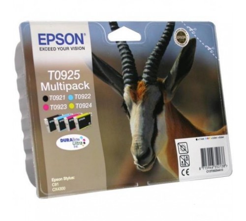 Набор оригинальных картриджей T09254A10 для EPSON ST C91, CX4300 (чёрный, жёлтый, пурпурный, голубой, струйный)