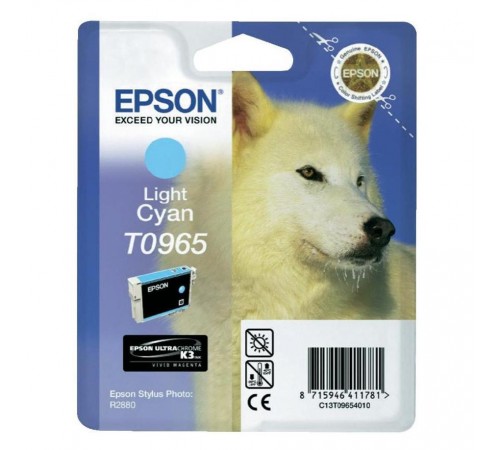 Оригинальный картридж T09654010 для EPSON PH R2880 светло-голубой, струйный