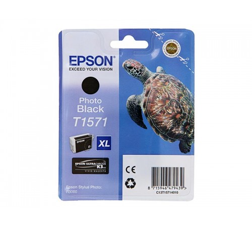 Оригинальный картридж T15714010 для Epson Stylus Photo R3000 чёрный, струйный