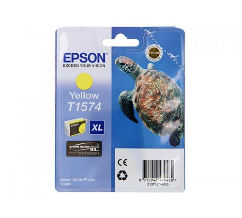 Оригинальный картридж T15744010 для Epson Stylus Photo R3000 жёлтый, струйный