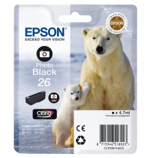 Оригинальный фотокартридж T26114010 для Epson XP-600, 700, 800 черный, струйный