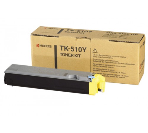 Тонер-картридж TK-510Y желтый для Kyocera FS-C5020N, C5025, C5030N, оригинальный