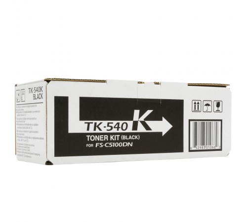 Совместимый тонер-картридж TK-540K для Kyocera Mita FS-C5100DN (черный, 5000 стр.) с чипом