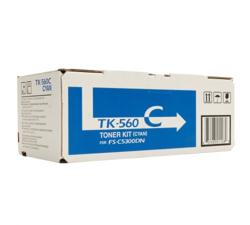 Совместимый тонер-картридж TK-560C для Kyocera Mita FS-C5300DN (голубой, 10000 стр.) с чипом