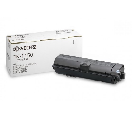 Заправка картриджа TK-1150 (чёрный) для Kyocera ECOSYS P2235d, P2235dn, P2235dw, M2135dn, M2635dn, M2635dw, M2735dw (3000 стр.) без замены чипа