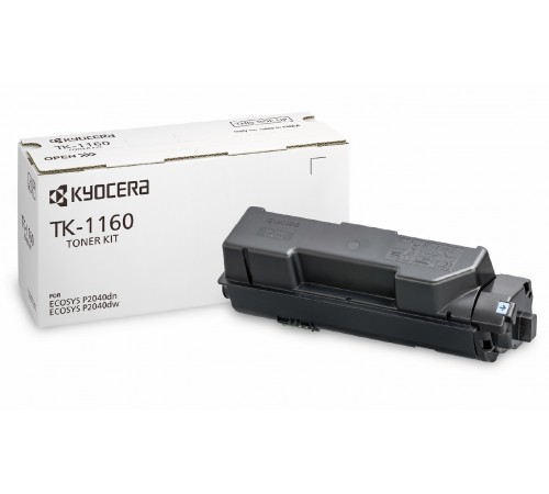 Заправка картриджа TK-1160 (чёрный) для Kyocera ECOSYS P2040dn, ECOSYS P2040dw (7200 стр.) без замены чипа