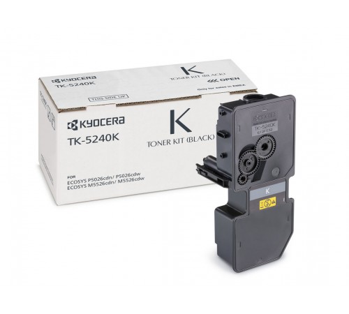 Заправка картриджа TK-5240K для Kyocera ECOSYS P5026cdn, P5026cdw, M5526cdn, M5526cdw, чёрный (4000 стр.)
