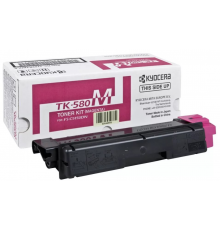 Заправка картриджа TK-580M Magenta для цветных лазерных принтеров и МФУ Kyocera FS-C5150DN на 2800 стр. с заменой чипа
