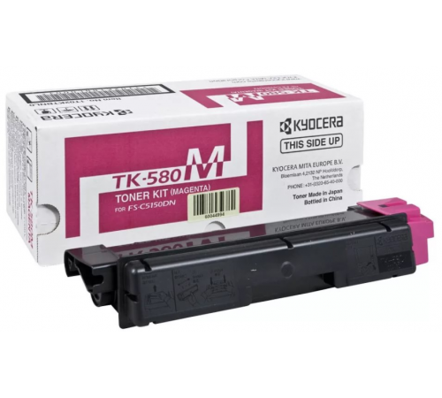 Заправка картриджа TK-580M Magenta для цветных лазерных принтеров и МФУ Kyocera FS-C5150DN на 2800 стр. с заменой чипа