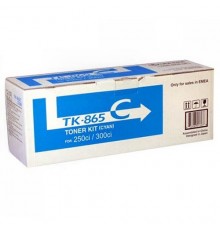 Заправка картриджа TK-865C для Kyocera TASKALFA 250CI, TASKALFA 300CI, Голубой, на 12000 стр. с заменой чипа