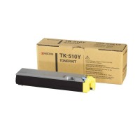 Заправка картриджа TK-510Y Yellow для цветных лазерных принтеров и МФУ Kyocera FS-C5020N, FS-C5025N, FS-C5030N на 8000 стр. с заменой чипа