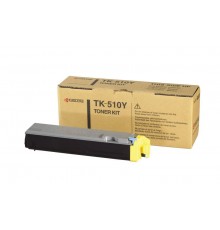Заправка картриджа TK-510Y Yellow для цветных лазерных принтеров и МФУ Kyocera FS-C5020N, FS-C5025N, FS-C5030N на 8000 стр. с заменой чипа