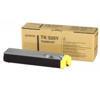 Заправка картриджа TK-520Y Yellow для цветных лазерных принтеров и МФУ Kyocera FS-C5015N на 4000 стр. с заменой чипа