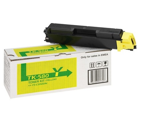 Картридж TK-580Y для Kyocera FS-C5150DN (желтый, 2800 стр.)