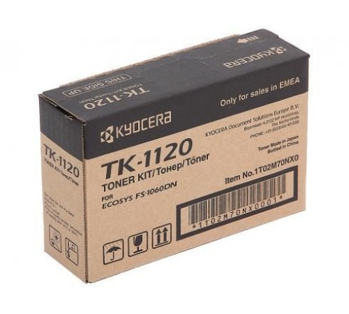 Заправка картриджа Kyocera TK-1120 для FS-1060DN, FS-1025MFP, FS-1125MFP (черный, 3000 стр.) с заменой чипа