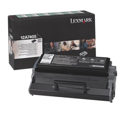 Заправка картриджа 12A7405 (чёрный) для Lexmark E321, E323, E323n (6000 стр.)