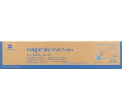 Оригинальный голубой картридж Konica Minolta A0D7453 для Konica Minolta Magicolor 8650 на 20000 стр.