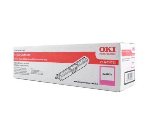Картридж OKI 44250722 M для OKI C110, C130, MC160, оригинальный, пурпурный, 2500 стр.