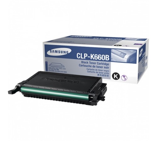 Заправка картриджа CLP-K660B для Samsung CLP-610, CLP-660, CLX-6200, CLX-6210, CLX-6240 на 5500 стр. с заменой чипа