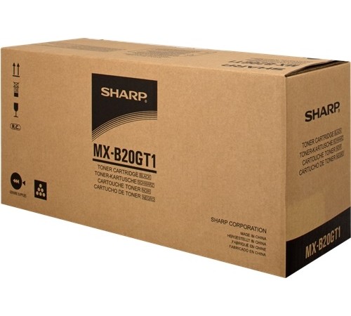 Картридж Sharp MX-B20GT1 для Sharp MX-B200, MX-B201, оригинальный, (черный, 8000 стр.)