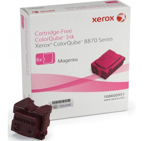 Твердые чернила Xerox 108R00959 для Xerox ColorQube 8870, оригинальные (пурпурные, 6 шт, 17300 стр)
