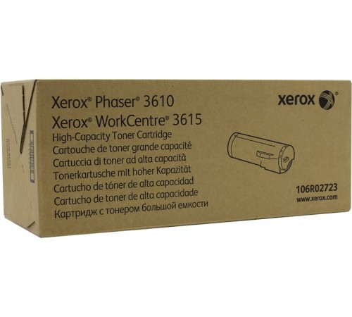 Оригинальный картридж Xerox 106R02723 для Xerox Phaser 3610, WorkCentre 3615 (черный, 14100 стр.)