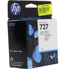Оригинальный картридж B3P17A №727 для принтеров HP Designjet T1500/T2500/T920, с фото чёрными чернилами, струйный, 40 мл